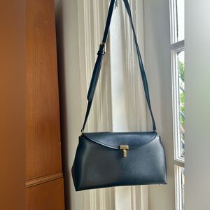 Toteme T-Lock Leather Top Handle Bag